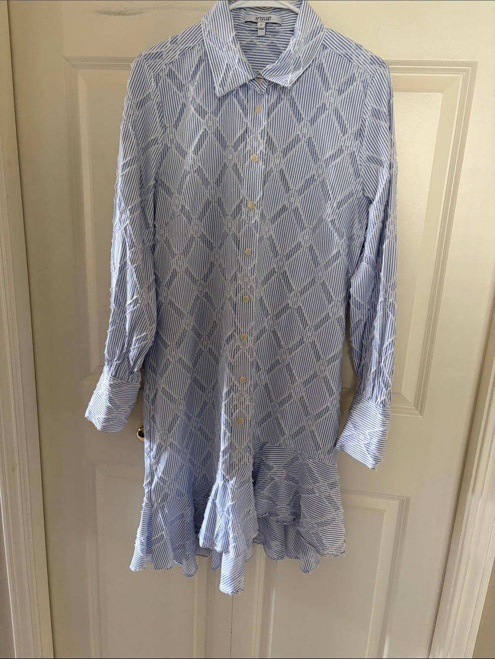10 Crosby Derek Lam Ruffle-Hem Dress-size 12